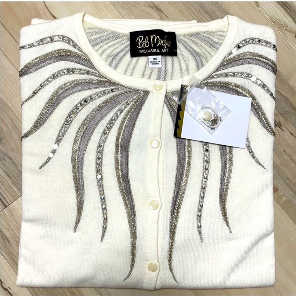Bob Mackie Cardigan size 3X.